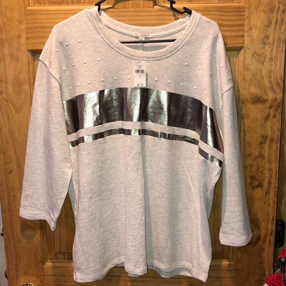 GAP Tops - Gap Striped Sweatshirt NWT XL